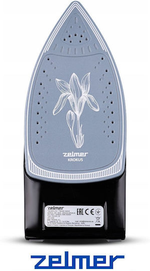 Zelmer Steam Iron 3000W with Ceramic Plate and Continuous Steam Supply 40g/min