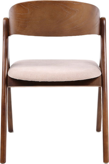 Laodice Stühle Speisesaal Brown/walnut 1Stück 52.5x56x83cm