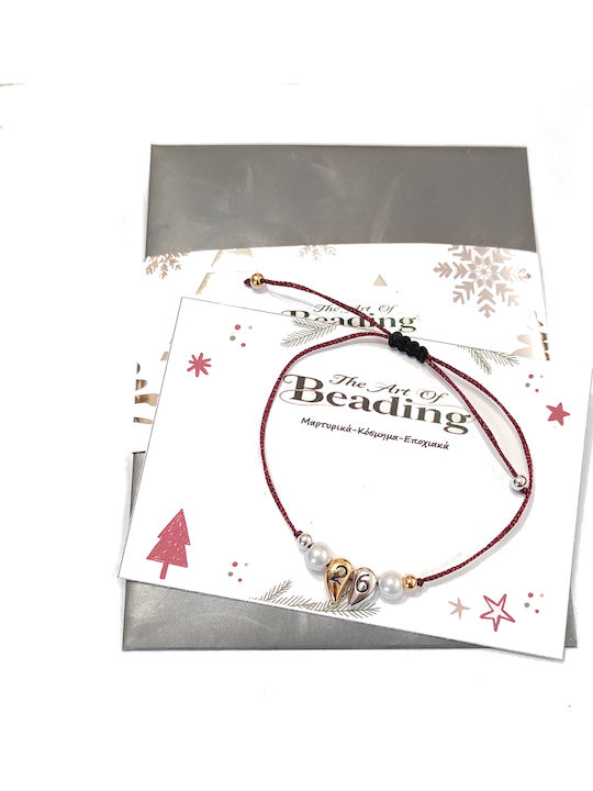 The Art of Beading Women's Bracelet Lucky Charm made of Cord