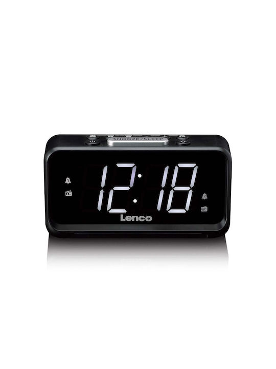 Lenco Масов Дигитален Часовник LED Черен CR-28BK