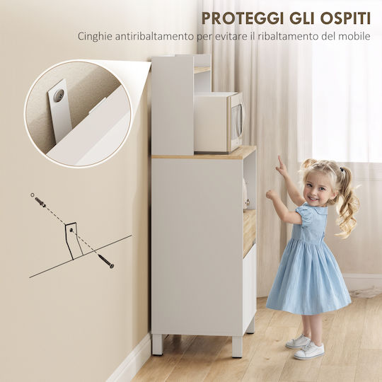 Lower Oven Cabinet White 60x40x131cm