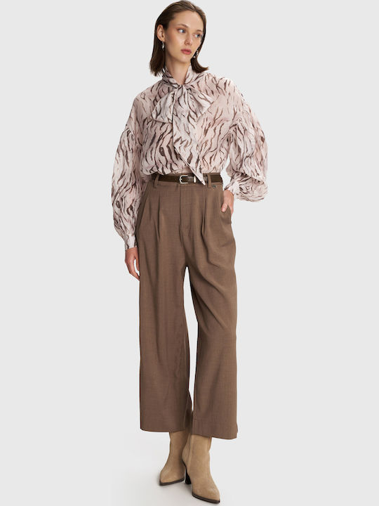 Bluză Damă Animal Print Bej