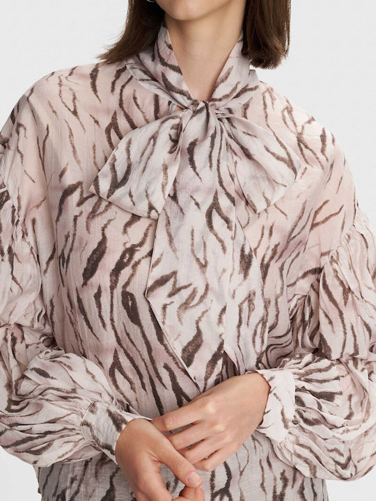 Bluză Damă Animal Print Bej