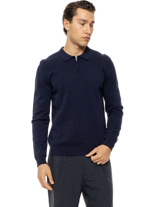 Long Sleeve Sweater Navy Blue