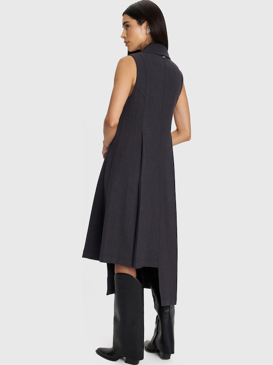 Midi Dress for Wedding and Christening Grey