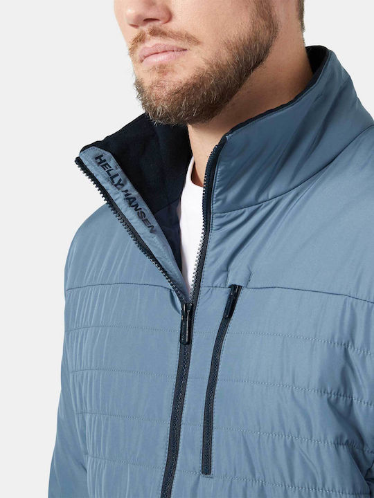 Μπουφάν Puffer Αδιάβροχο και Αντιανεμικό Blue