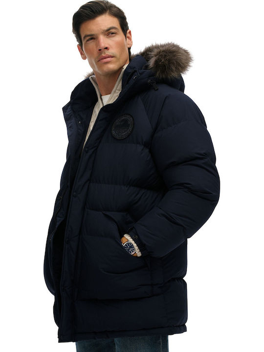 Longline Χειμωνιάτικο Μπουφάν Puffer Blue