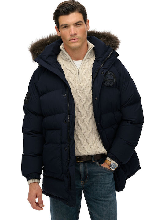 Longline Χειμωνιάτικο Μπουφάν Puffer Blue