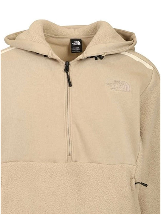 Sweatshirt with Hood Beige