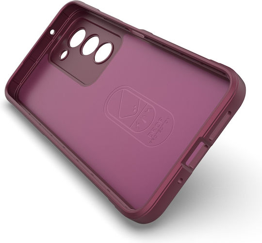 Techsuit Umschlag Rückseite Silikon Burgundisch (Redmi 15)