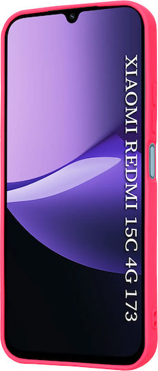 Techsuit Softflex Umschlag Rückseite Silikon Fuchsie (Redmi 15C 4G)