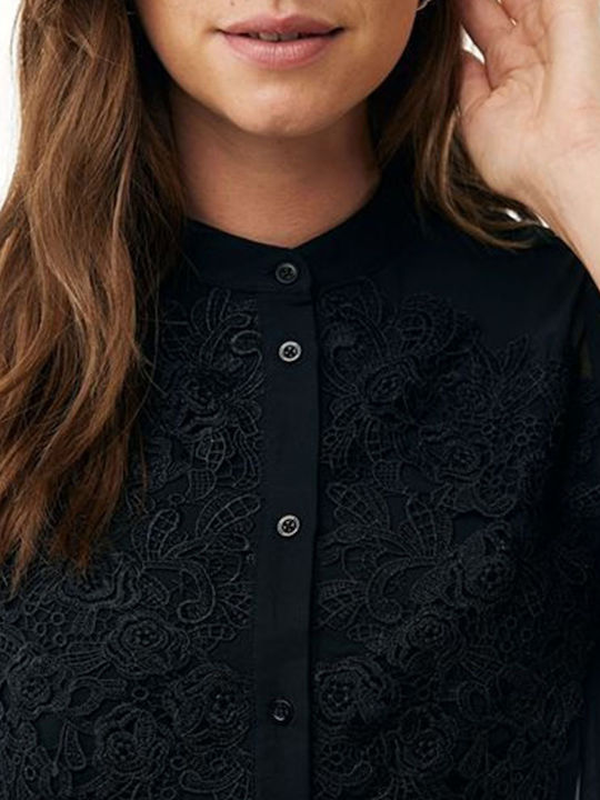 Women's Long Sleeve Shirt Black