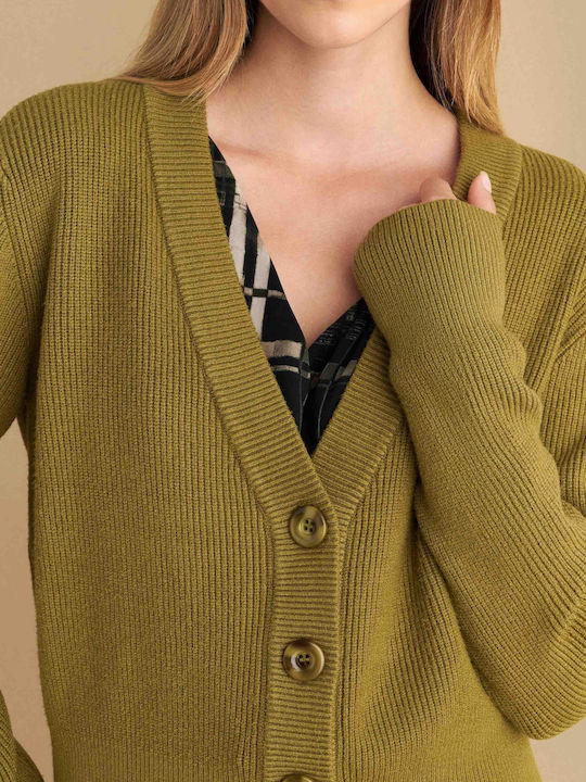 Women's Knitted Cardigan Green