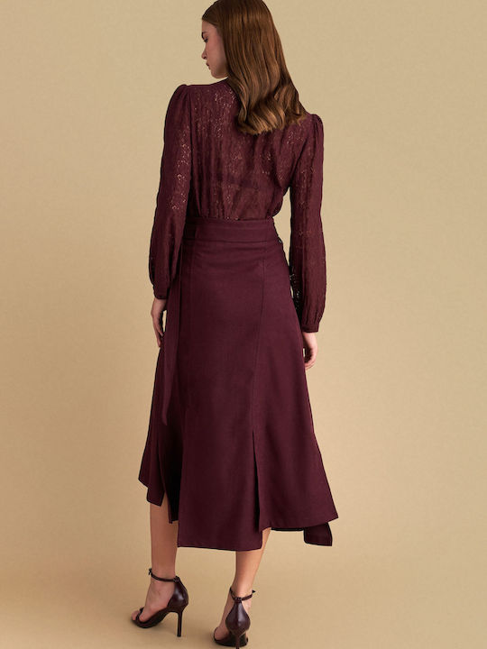 Midi Skirt Red