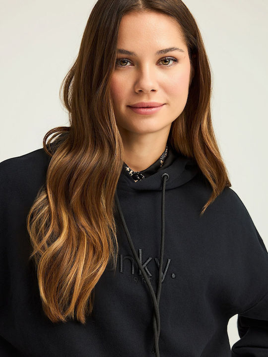 Women's Sweatshirt Hooded Black
