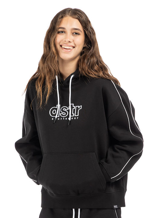 Women's Sweatshirt Hooded Black