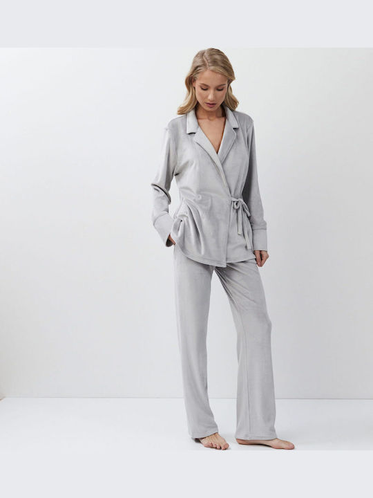Aruelle Winter Damen Pyjama-Set Gray