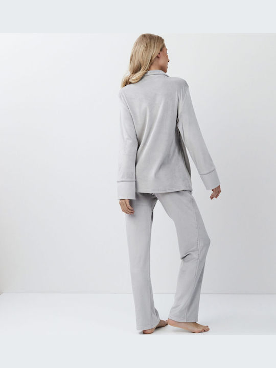 Aruelle Winter Damen Pyjama-Set Gray