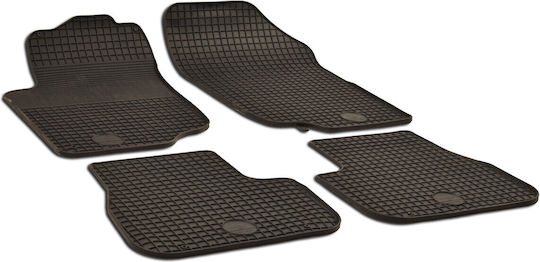 Umbrella Satz Vorder- und Hintermatten 4Stück aus Gummi für Peugeot 207 2006-2012 Schwarz