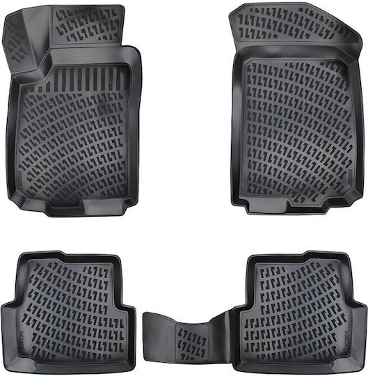 Umbrella Set Covorașe Față și Spate 4buc din Furtun pentru Chevrolet Aveo 2012+ Negre