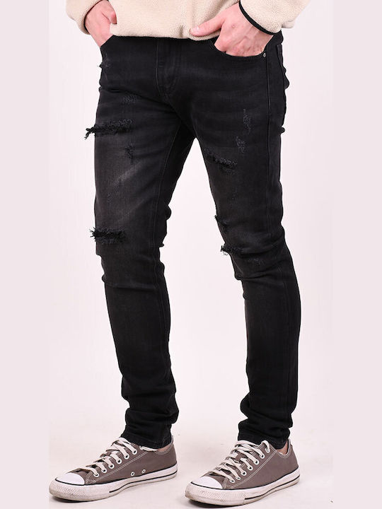 Men's Jeans Pants with Slim Fit Black