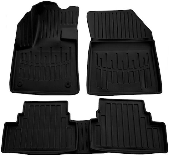 Umbrella Set of Front and Rear Mats 4pcs for Opel Grandland X 2017+ Black
