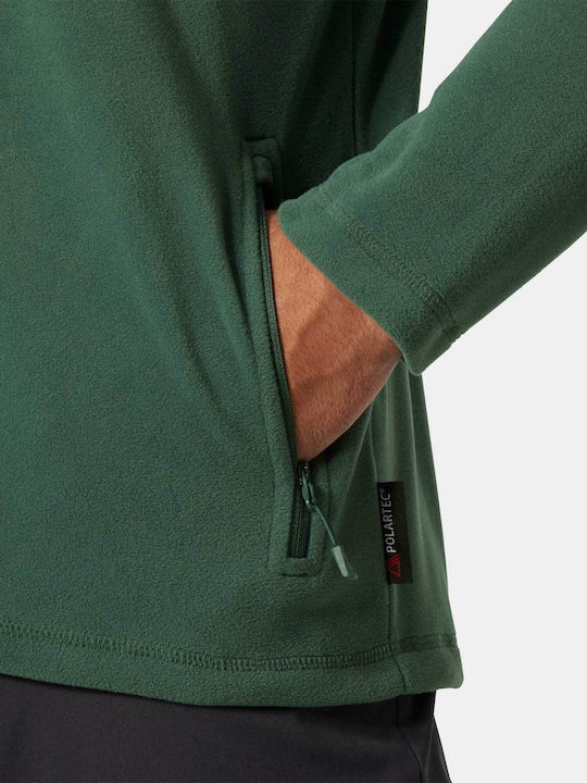 Men's Fleece Cardigan Green