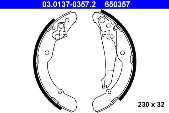 Set Brake Shoes Seat Inca 6k9 Ate 03013703572
