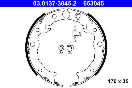 Bremsbeläge Set Subaru Forester SJ ATE 03013730452