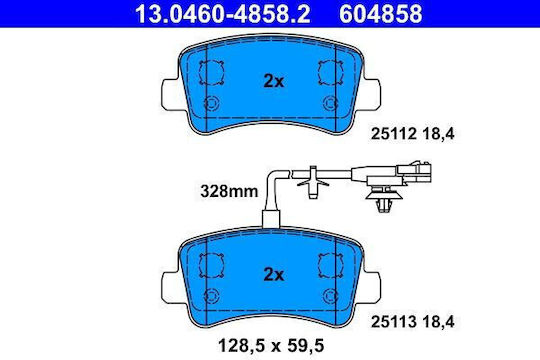 Brake Pads Opel Movano B Bus Ate 13046048582