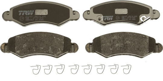 Front Disc Brake Pads Set Trw Automotive Subaru Justy Iii Suzuki Ignis Ii Wagon R 44.5x130.9x15.7 Mm