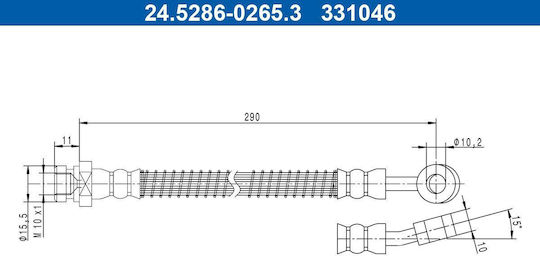 Hyundai I10 Pa Ate Bremsleitung 24528602653