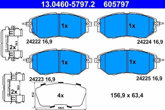 Subaru Forester Sj Brake Pads Ate 13046057972
