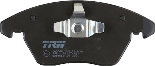 Front Brake Pad Set Trw for Audi A1 A3 TT Seat Altea Ibiza Leon Toledo Skoda Fabia Octavia 1.0-3.6 Height 71.4mm Width 155.2mm Thickness 20.3mm