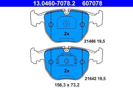 Bmw 5 E39 Ate Brake Pads 13046070782