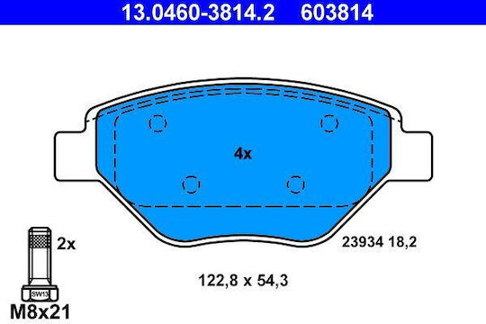 Placute de frana si discuri de frana Renault Megane II BM0 1 CM0 1 ATE 13046038142