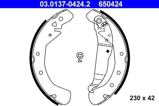Комплект спирачни накладки Opel Astra G Body F70 Ate 03013704242