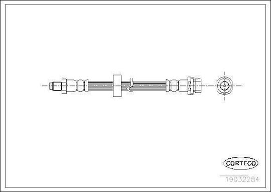 Furtun de frână Ford Mondeo III B5Y 1.8 16V 2000-2007 Corteco 19032284