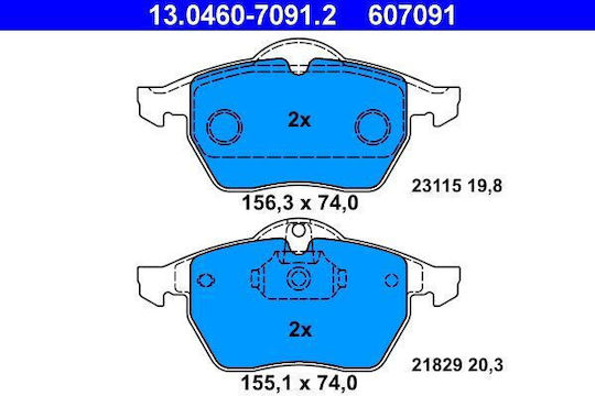 Placute de frana Opel Vectra B 36 Ate 13046070912