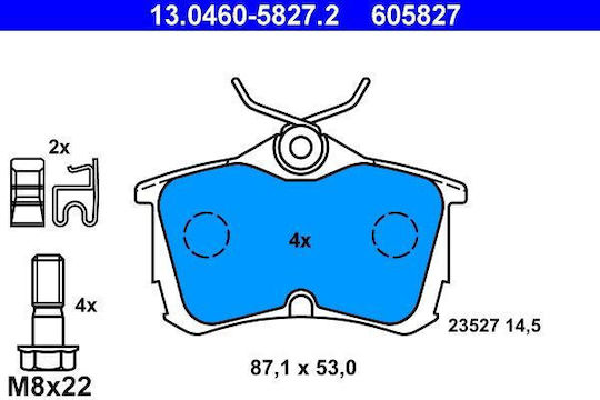 Brake Pads Honda Accord Vi Cg Ck Ate 13046058272