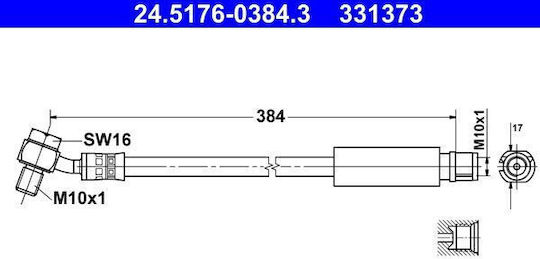 Bremsleitung Chevrolet Malibu V300 Ate 24517603843