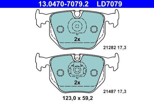Bmw 3 E46 Ate 13047070792 Bremsbeläge
