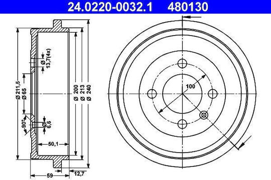 Brake Drum Seat Arosa 6h Ate 24022000321