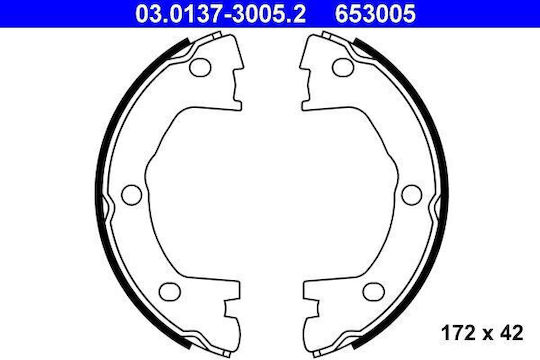 Set Brake Shoes Iveco Daily Ii Dump Truck Ate 03013730052
