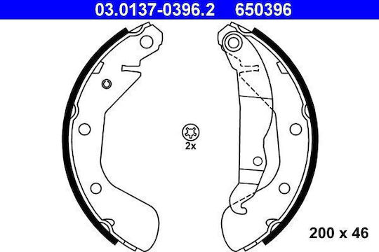 Set Plăcuțe de frână Opel Corsa C F08 F68 Ate 03013703962