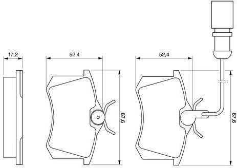 Bosch Brake Pad for Ford Galaxy Volkswagen Sharan