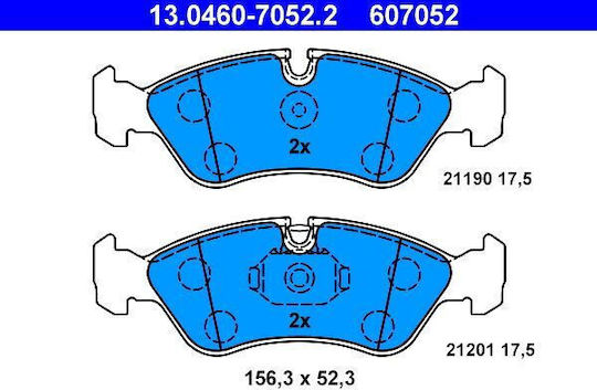 Brake Pads Daewoo Cielo Kletn Ate 13046070522