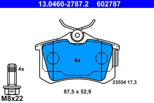 Seat Leon 5f1 Brake Pads Ate 13046027872