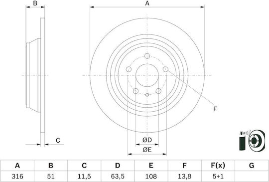 Bosch Brake Disc