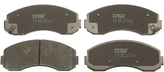 Front Disc Brake Pads Set Trw Kia K2500 K2700 K2900 2.5d 2.7d 2.9d 10.99 Height 63.5mm Width 154.0mm Thickness 16.3mm